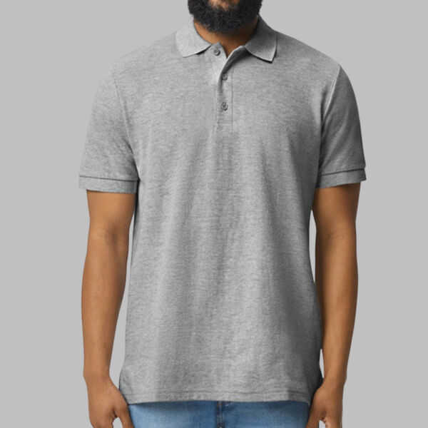 Unisex Midweight Double Pique Polo Thumbnail