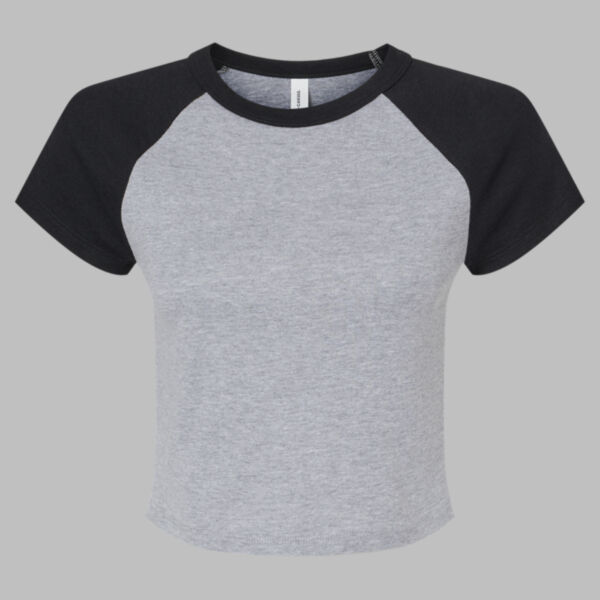 Women's Micro Rib Raglan Baby Tee Thumbnail