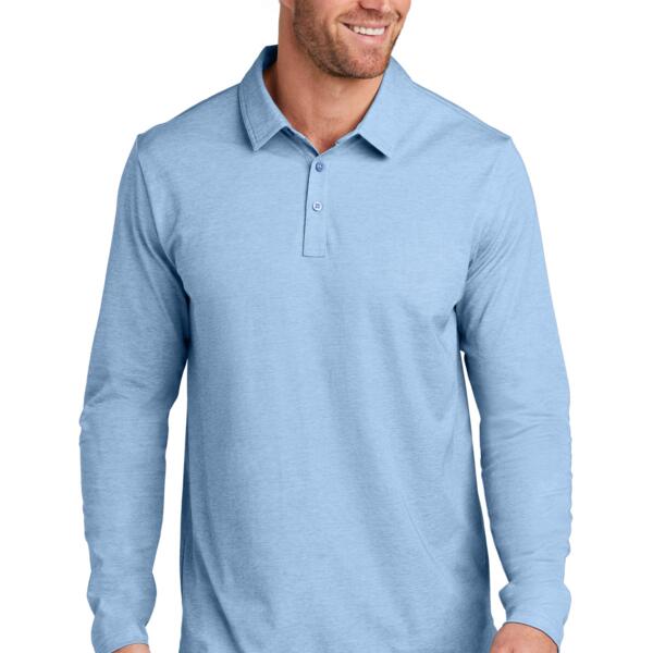 Oceanside Heather Long Sleeve Polo Thumbnail