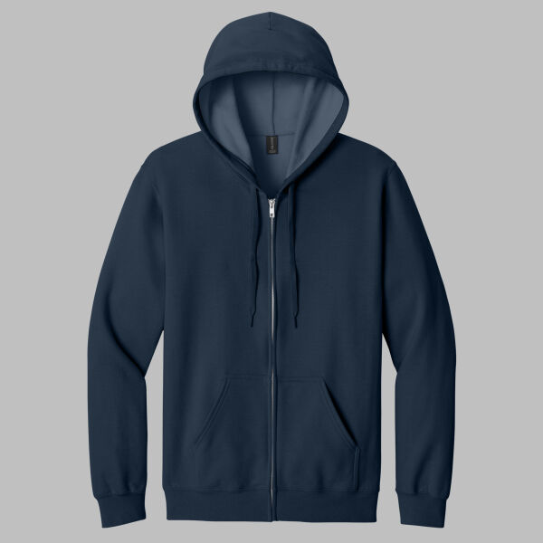 Softstyle ® Midweight Fleece Full Zip Hooded Sweatshirt Thumbnail