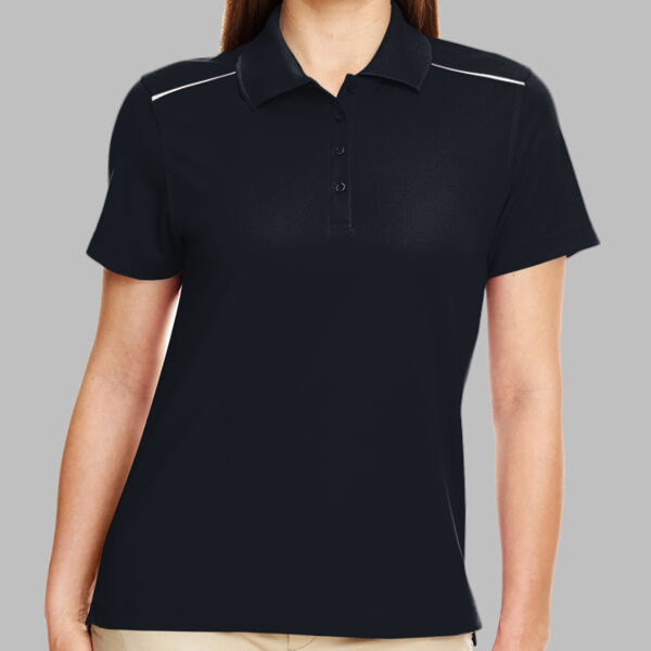 Women's Radiant Performance Piqué Polo with Reflective Piping Thumbnail