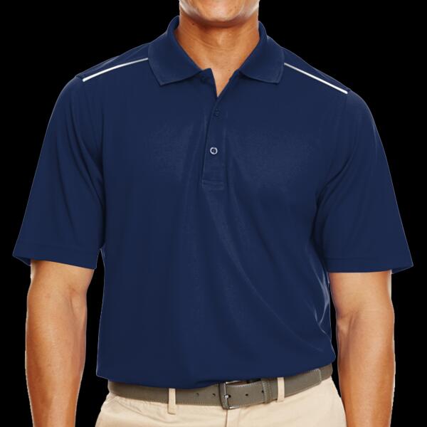 Men's Radiant Performance Piqué Polo with Reflective Piping Thumbnail