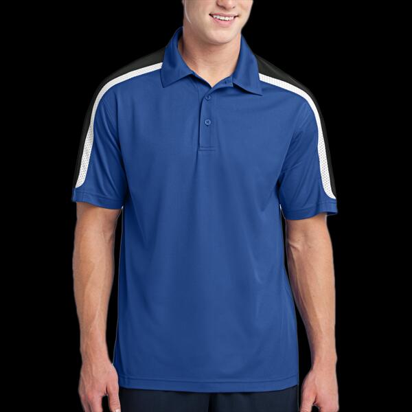 Tricolor Shoulder Micropique Sport Wick ® Polo Thumbnail