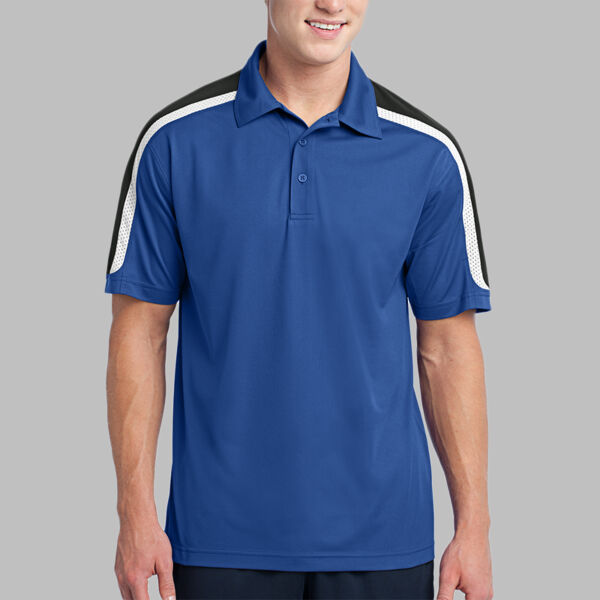 Tricolor Shoulder Micropique Sport Wick ® Polo Thumbnail