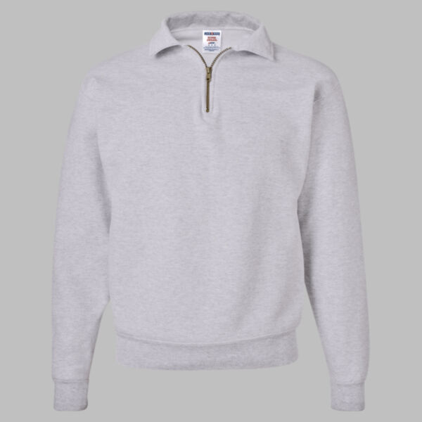 Unisex Super Sweats NuBlend® Quarter-Zip Cadet Collar Sweatshirt Thumbnail