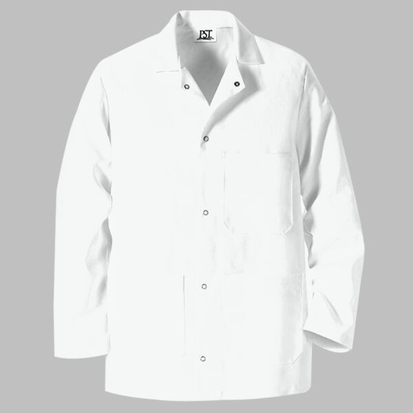 Gripper Front Short Butcher Coat Thumbnail