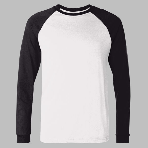 Men's Long Sleeve Jersey Baseball Tee Thumbnail