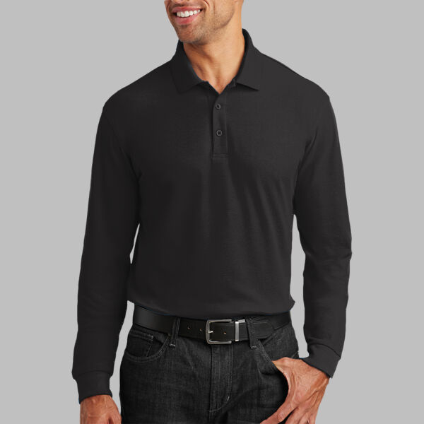 Long Sleeve Core Classic Pique Polo Thumbnail