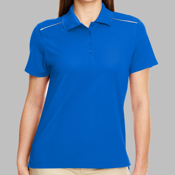 Ladies' Radiant Performance Piqué Polo with Reflective Piping Thumbnail
