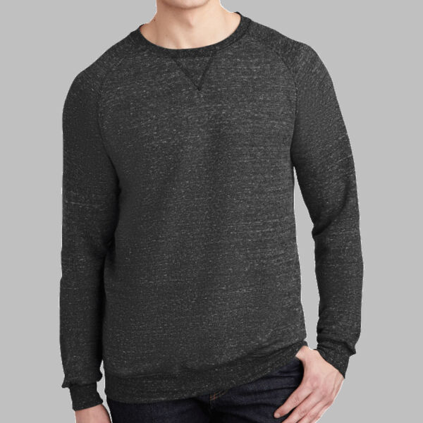 Snow Heather French Terry Raglan Crew Thumbnail