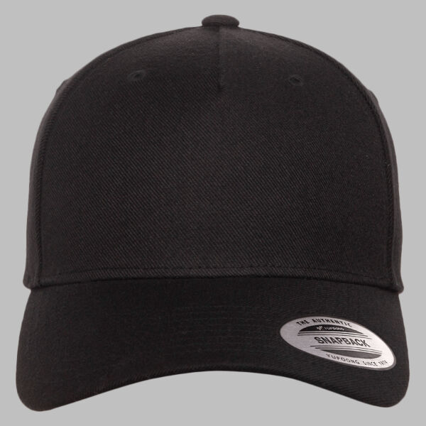 Premium Five-Panel Curved Bill Snapback Cap Thumbnail