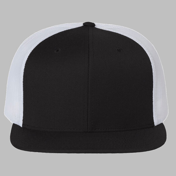 Wool Blend Flat Bill Trucker Cap Thumbnail