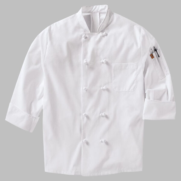 Mimix™ Ten Knot Button Chef Coat with OilBlok Thumbnail
