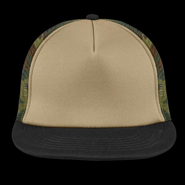 Flat Bill Snapback Trucker Cap Thumbnail